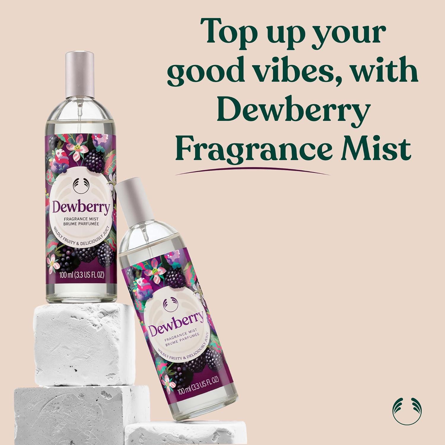 imageThe Body Shop Dewberry Fragrance Mist Refreshing amp Fruity Body Spray with Notes of Jasmine and White Lily Vegan 100 ml 33 oz