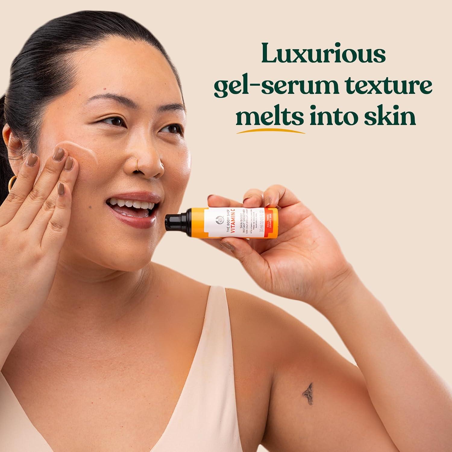 imageThe Body Shop Vitamin C Skin Boost Instant Smoother Radiance Boosting Face Serum to Improve Dull Skin Lightweight for All Skin Types Vegan 30 ml 10 oz