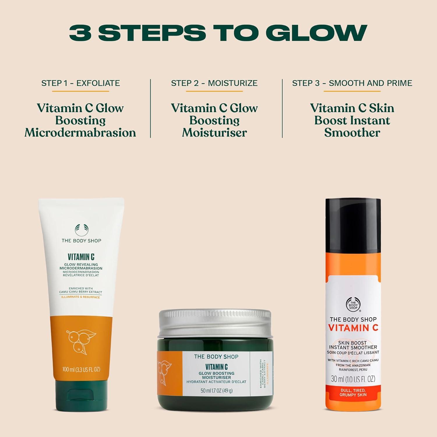 imageThe Body Shop Vitamin C Skin Boost Instant Smoother Radiance Boosting Face Serum to Improve Dull Skin Lightweight for All Skin Types Vegan 30 ml 10 oz