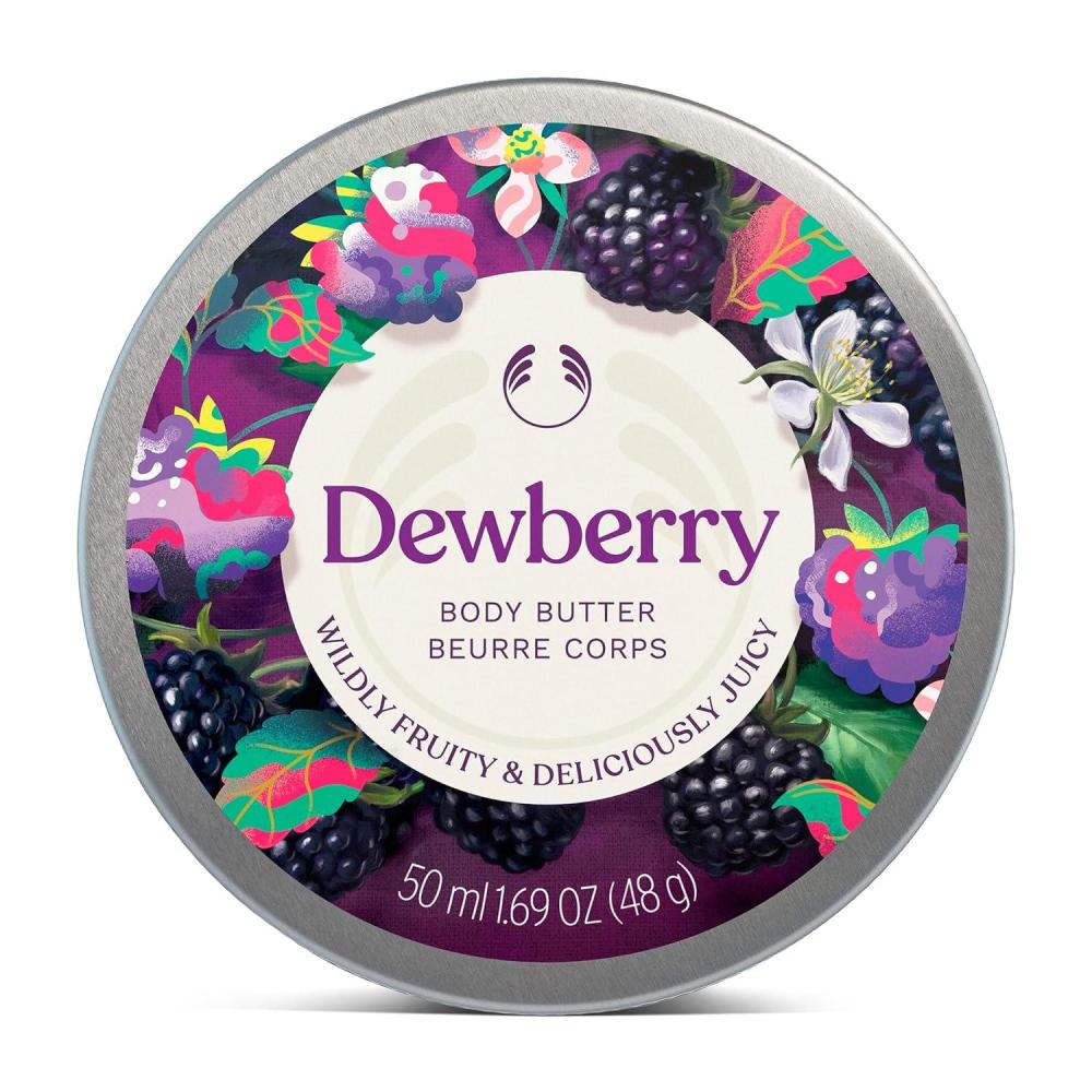 imageThe Body Shop Dewberry Body Butter 96hr Hydration with Rich Shea Butter for Dry Skin for All Skin Types Fruity Floral Scent Vegan 50 ml 169 oz