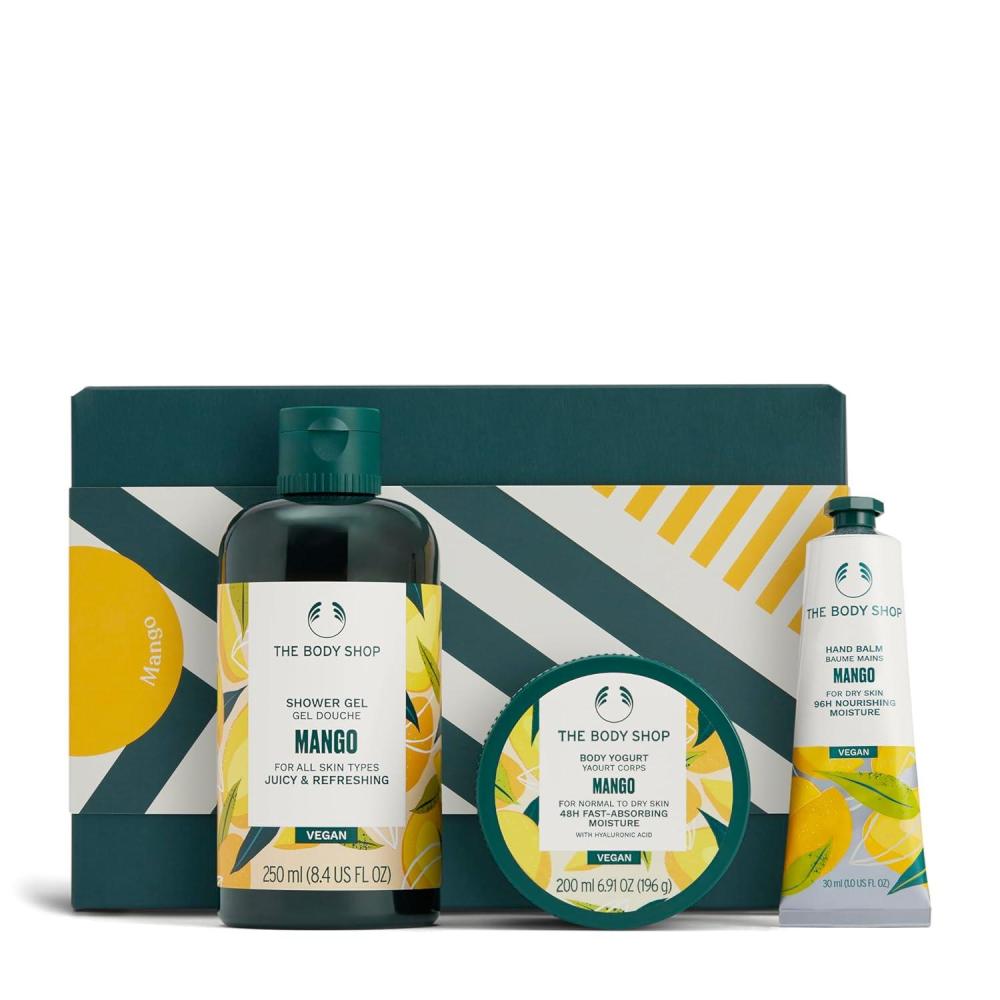 imageThe Body Shop Mango Gift Set  3 Piece Set Includes Shower Gel Body Yogurt Hand Balm Vegan
