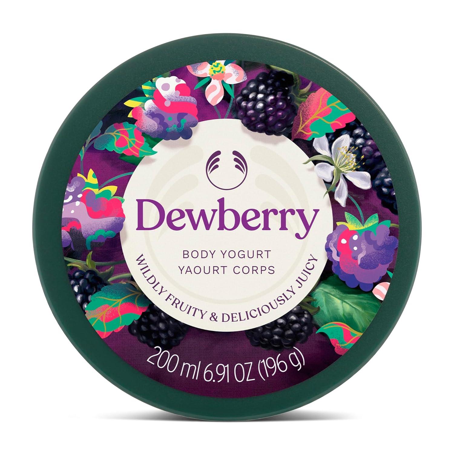 imageThe Body Shop Dewberry Body Yogurt 48hr Hydrating Moisturizer for Dry Skin Fruity Scent Lightweight Vegan 200 ml