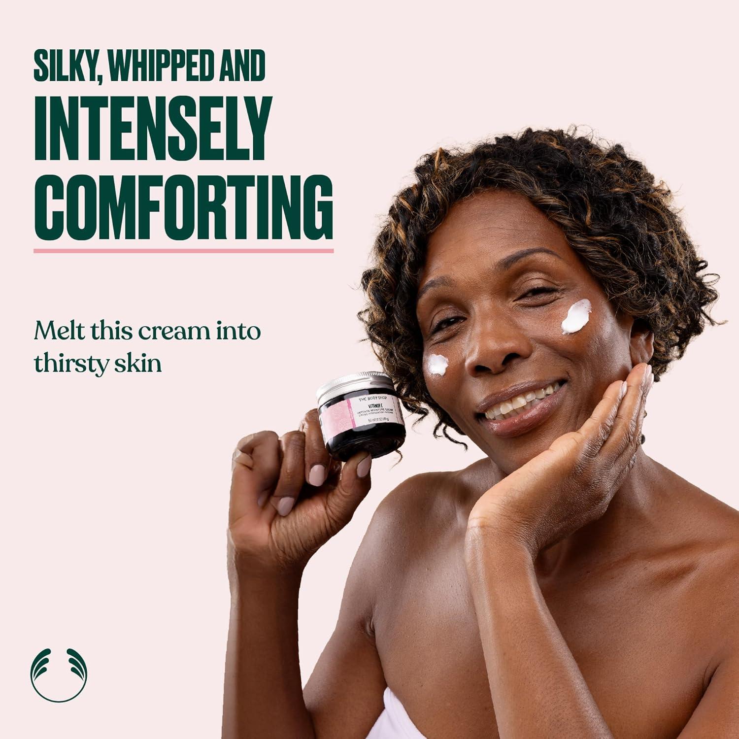 imageThe Body Shop Vitamin E Intense Moisture Cream 72hr Face Moisturizer with Hyaluronic Acid Whipped Face Cream for Softer Smoother Skin Vegan 50 ml 17 oz