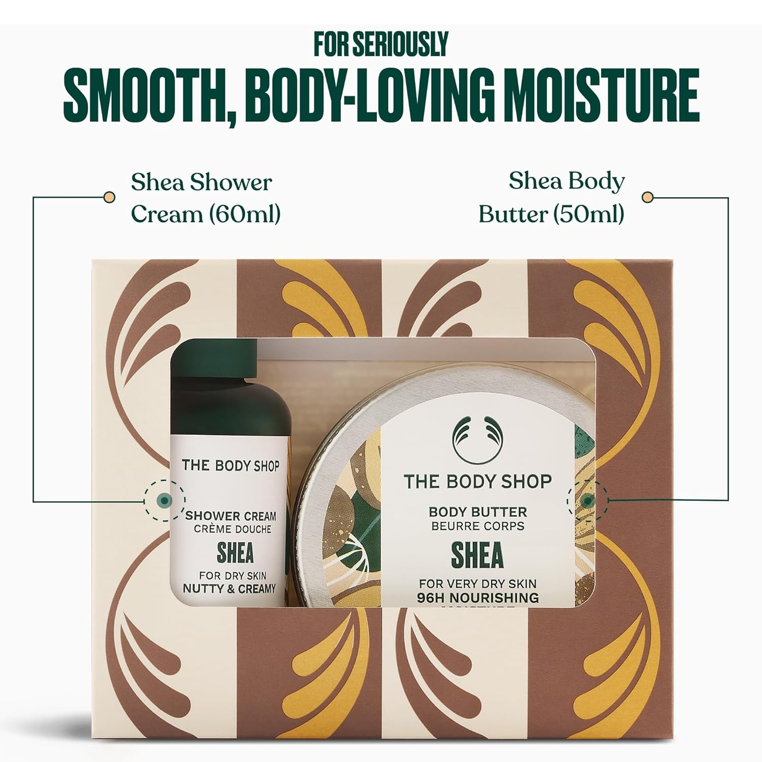 imageThe Body Shop Intro to Shea Mini 2 Piece Set Travel Size Shower Cream and Body Butter for Very Dry Skin