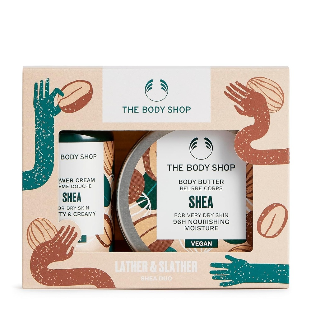 imageThe Body Shop Intro to Shea Mini 2 Piece Set Travel Size Shower Cream and Body Butter for Very Dry Skin
