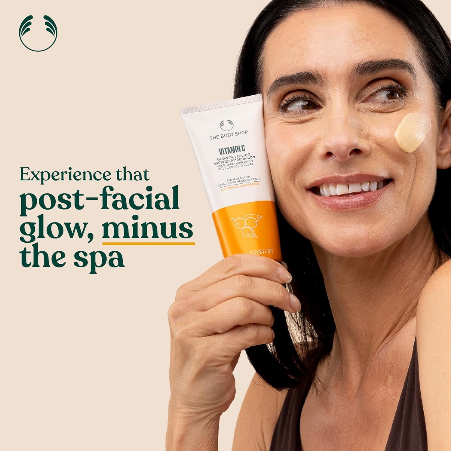 imageThe Body Shop Vitamin C Glow Boosting Microdermabrasion Exfoliation for Tired Dull Skin Vegan 100ml