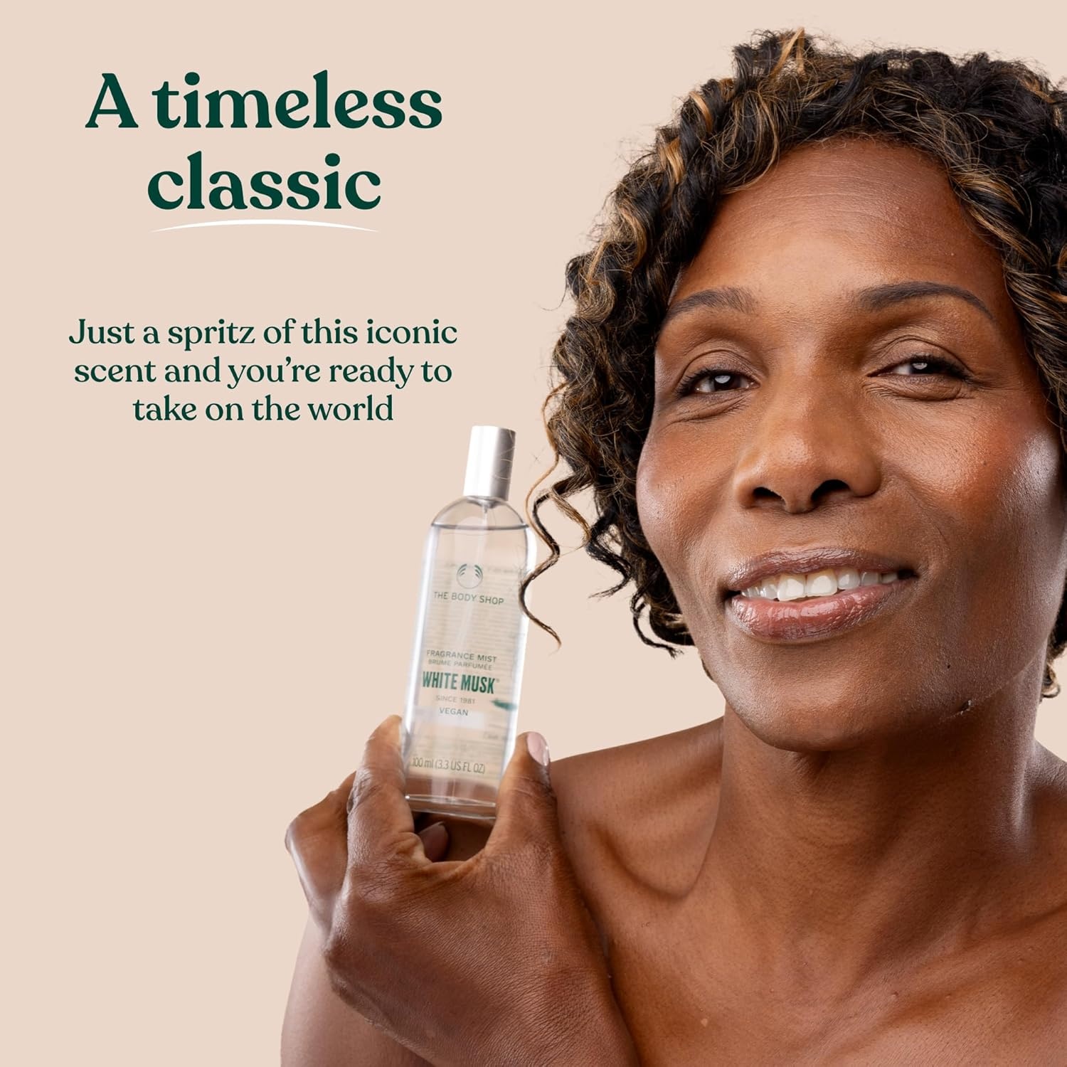 imageThe Body Shop White Musk Body Mist Unisex Fragrance with Clean amp Refreshing Notes of Jasmine and Lily of the Valley Vegan CrueltyFree 100 ml 33 fl oz