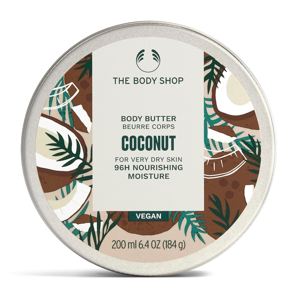 imageThe Body Shop Coconut Body Butter 96hr Nourishing Moisture for Dry Skin NonGreasy with Shea Butter for Smoother Softer Skin Vegan 200 ml 64 oz