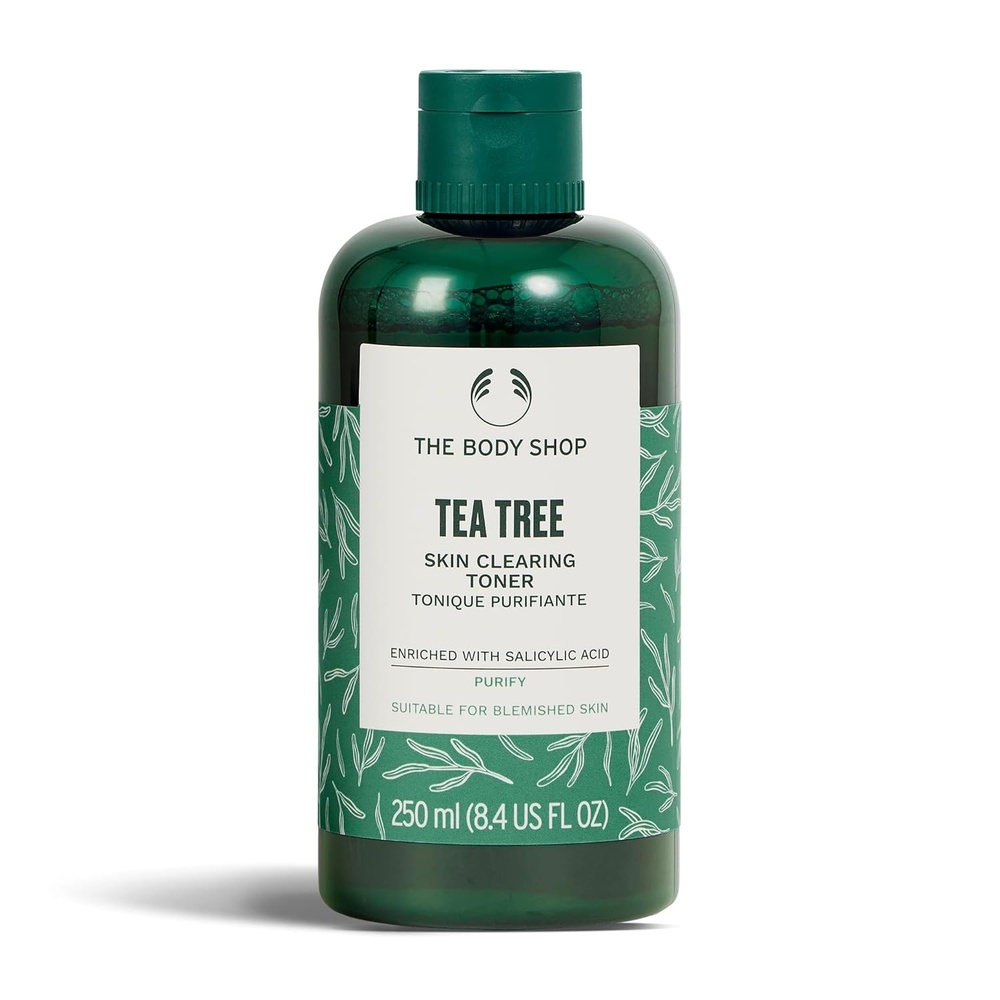 imageThe Body Shop Tea Tree Skin Clearing Toner Mattifying Face Toner with Salicylic Acid Removes Impurites and Tones Safe for Acne Prone Skin Vegan 250 ml 84 fl oz