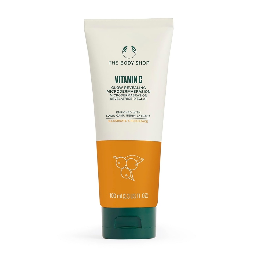 imageThe Body Shop Vitamin C Glow Boosting Microdermabrasion Exfoliation for Tired Dull Skin Vegan 100ml