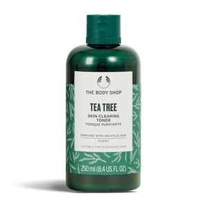 The Body Shop Tea Tree Skin Clearing Toner | Mattifying Face Toner with Salicylic Acid | Removes Impurites and Tones, Safe for Acne Prone Skin, Vegan 250 ml / 8.4 fl oz